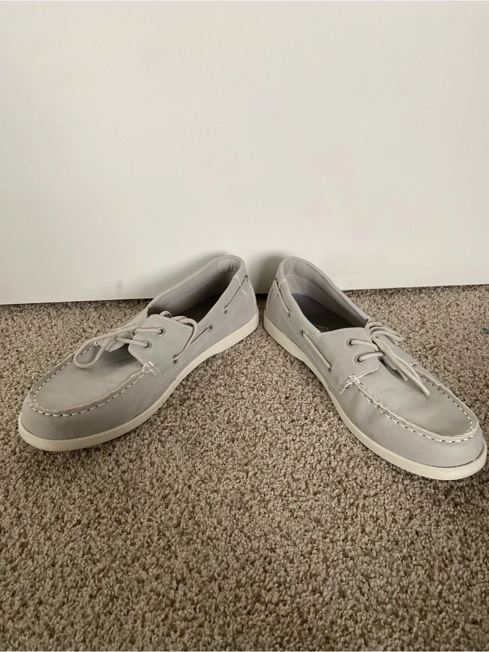 St. John's Bay Light Gray Men's Boat Shoes